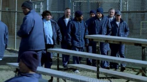 Peter Stormare, Muse Watson, Rockmond Dunbar, Robert Knepper, Wentworth Miller, Amaury Nolasco, and Joe Nunez in Prison Break (2005)