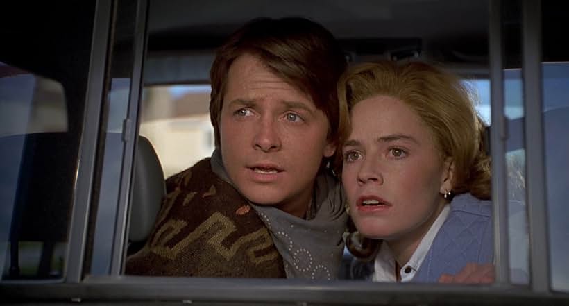 Michael J. Fox and Elisabeth Shue in Back to the Future Part III (1990)