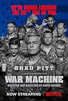 Brad Pitt, Anthony Michael Hall, Daniel Betts, Topher Grace, Anthony Hayes, Emory Cohen, John Magaro, Aymen Hamdouchi, and RJ Cyler in War Machine (2017)