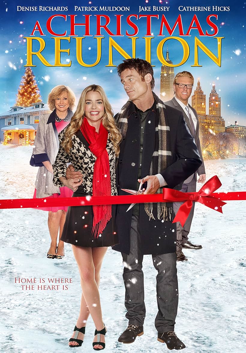 Denise Richards, Jake Busey, Patrick Muldoon, and Catherine Hicks in A Christmas Reunion (2015)