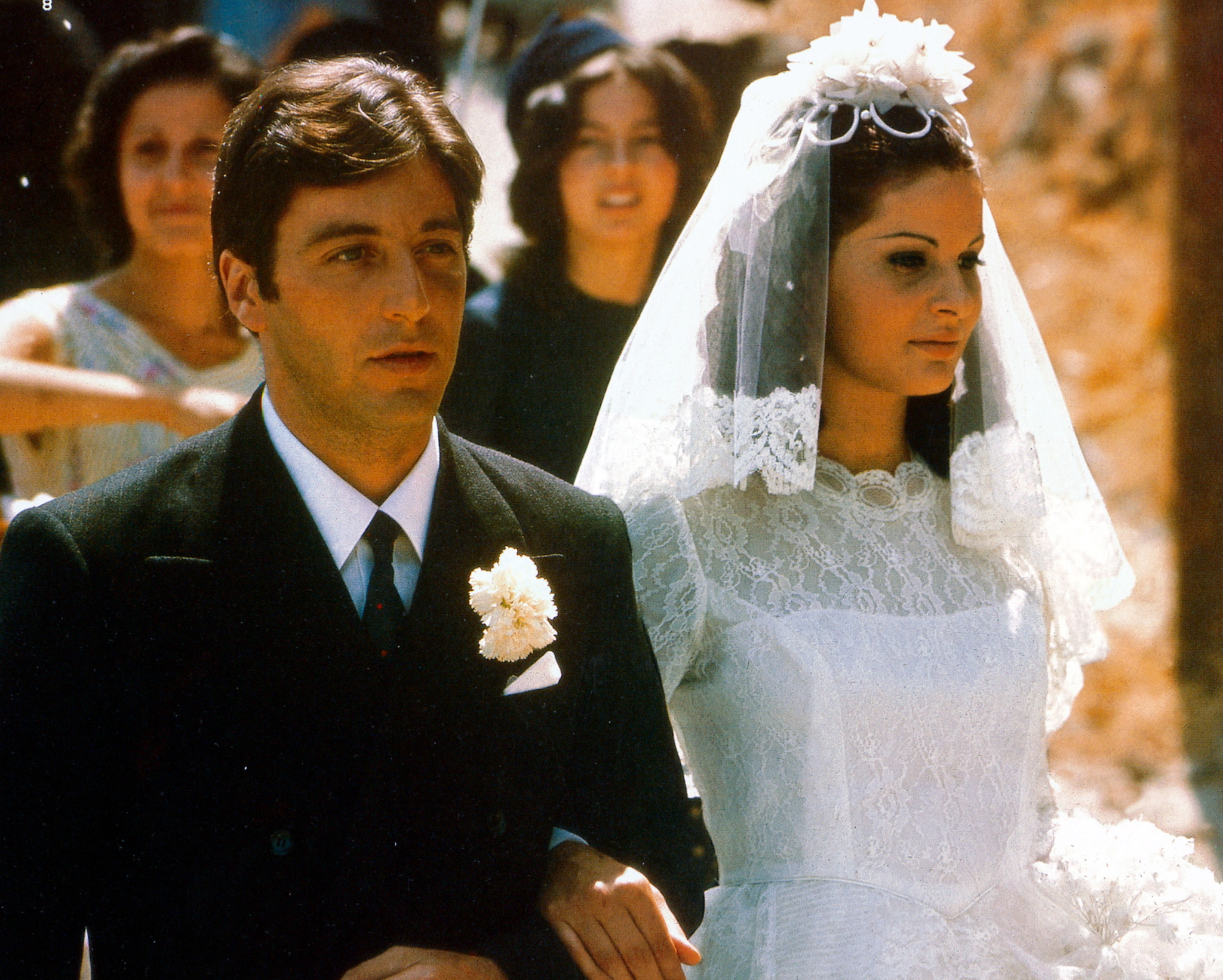 Al Pacino and Simonetta Stefanelli in The Godfather (1972)