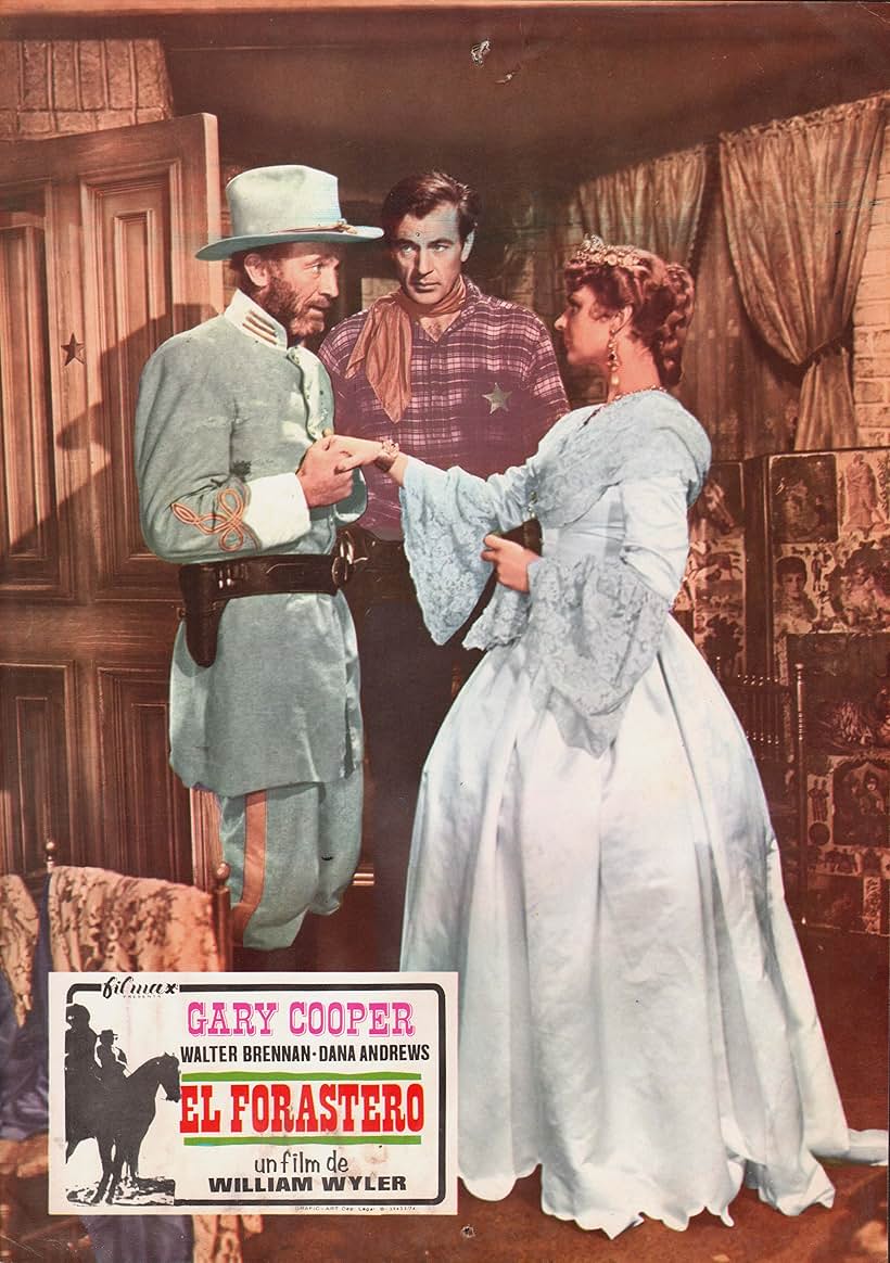 Gary Cooper, Walter Brennan, and Lilian Bond in The Westerner (1940)