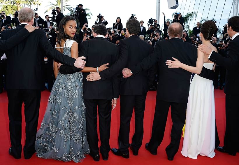 James Caan, Noah Emmerich, Marion Cotillard, Clive Owen, and Zoe Saldana at an event for Blood Ties (2013)