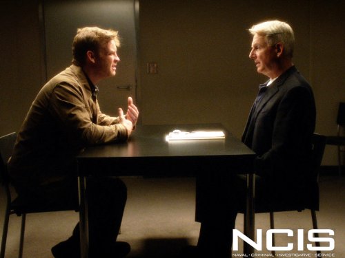 Mark Harmon and Brad Beyer in NCIS (2003)