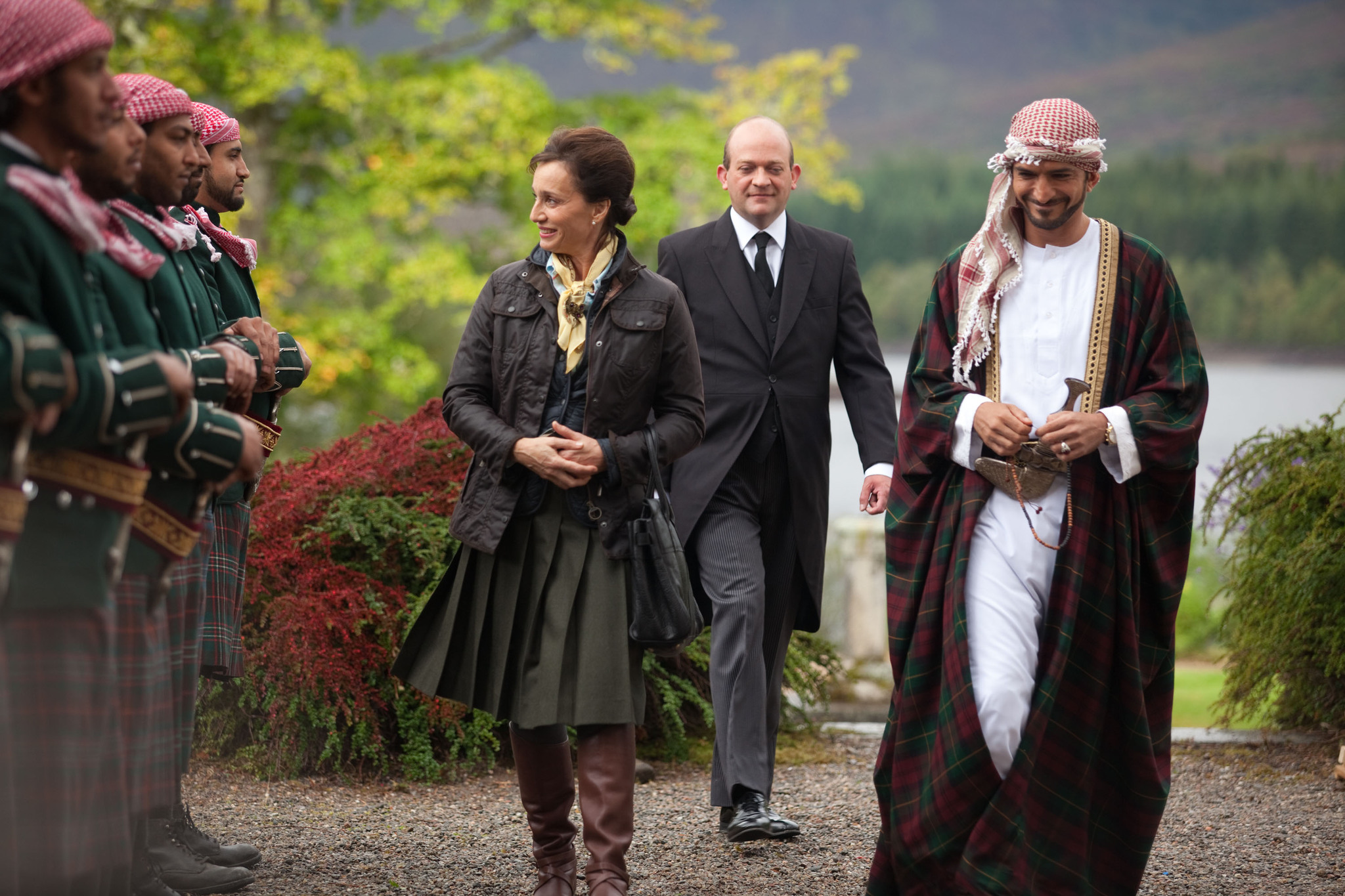 Kristin Scott Thomas and Amr Waked in Salmon Fishing in the Yemen (2011)