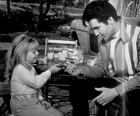 Elvis Presley and Victoria Meyerink in "Speedway," MGM, 1968.