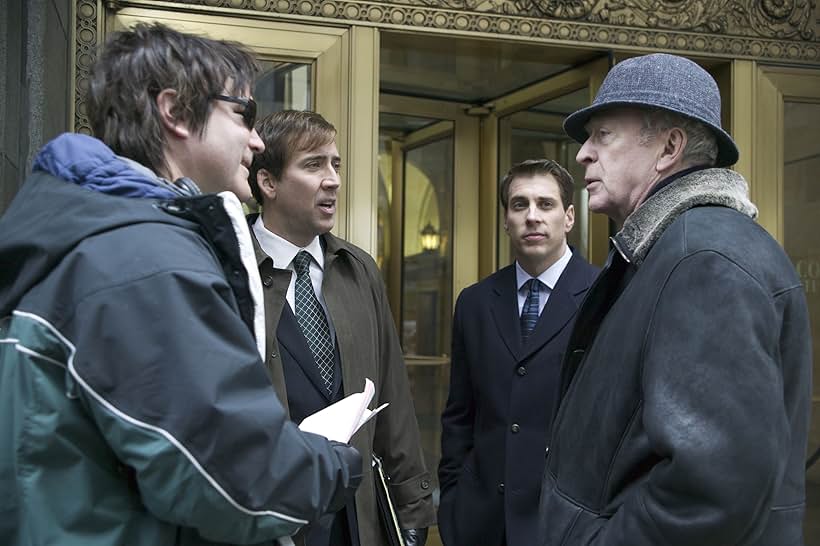 Nicolas Cage, Michael Caine, and Gore Verbinski in The Weather Man (2005)