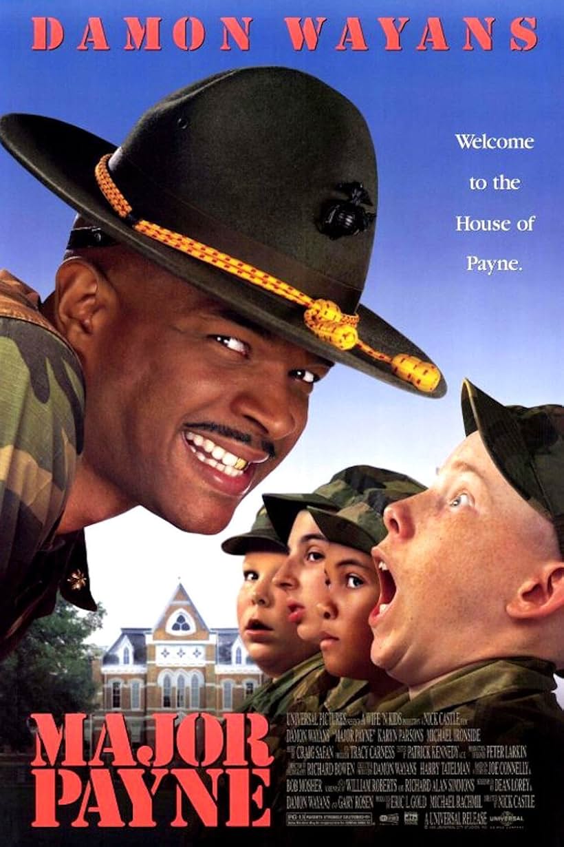 Damon Wayans, Orlando Brown, Peyton Chesson-Fohl, Stephen Coleman, and Chris Owen in Major Payne (1995)