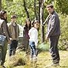 Shelley Conn, Jason O'Mara, Landon Liboiron, Naomi Scott, and Alana Mansour in Terra Nova (2011)