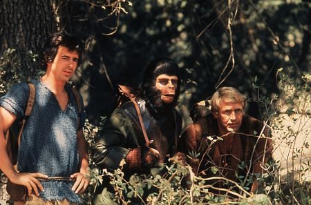 1152-7 "The Planet of the Apes" - Ron Harper, Roddy McDowall, and James Naughton, CBS, 1974.