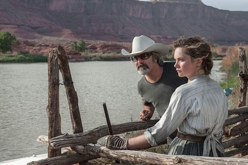 Gore Verbinski and Ruth Wilson in The Lone Ranger (2013)