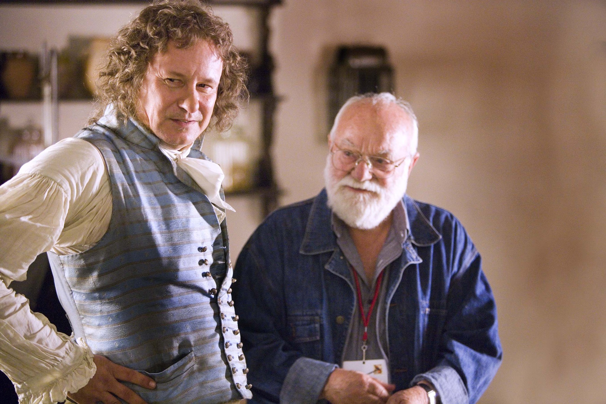 Stellan Skarsgård and Saul Zaentz in Goya's Ghosts (2006)