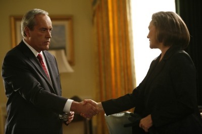 Powers Boothe and Cherry Jones in 24: Redemption (2008)