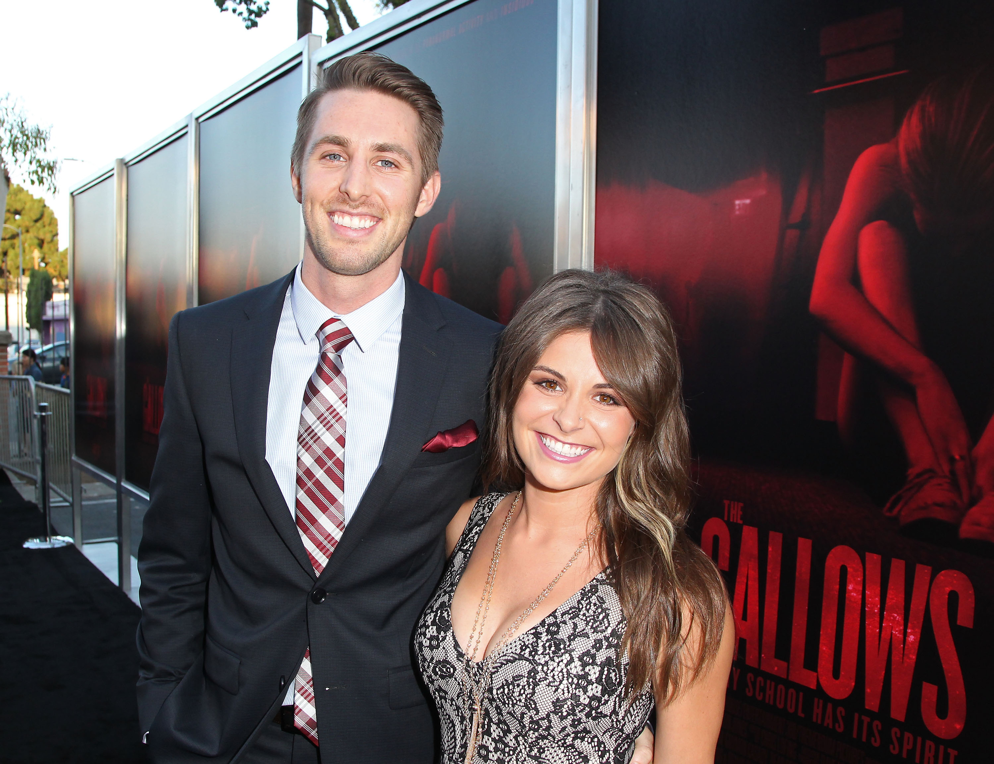 Ryan Shoos and Pfeifer Brown at an event for The Gallows (2015)