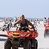 Dwayne Johnson, Ilfenesh Hadera, and Kelly Rohrbach in Baywatch (2017)