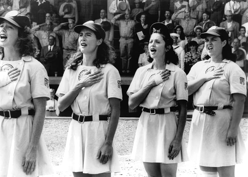 Madonna, Rosie O'Donnell, Ann Cusack, and Anne Ramsay in A League of Their Own (1992)