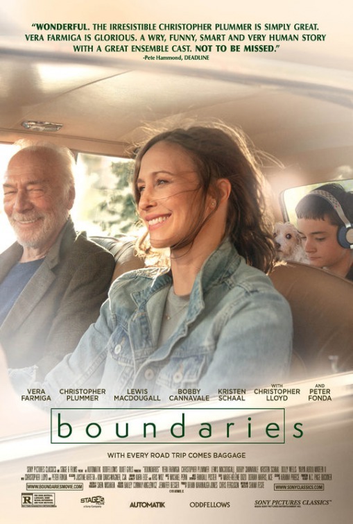 Christopher Plummer, Vera Farmiga, and Lewis MacDougall in Boundaries (2018)