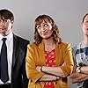 David Mitchell, Robert Webb, and Isy Suttie in Peep Show (2003)