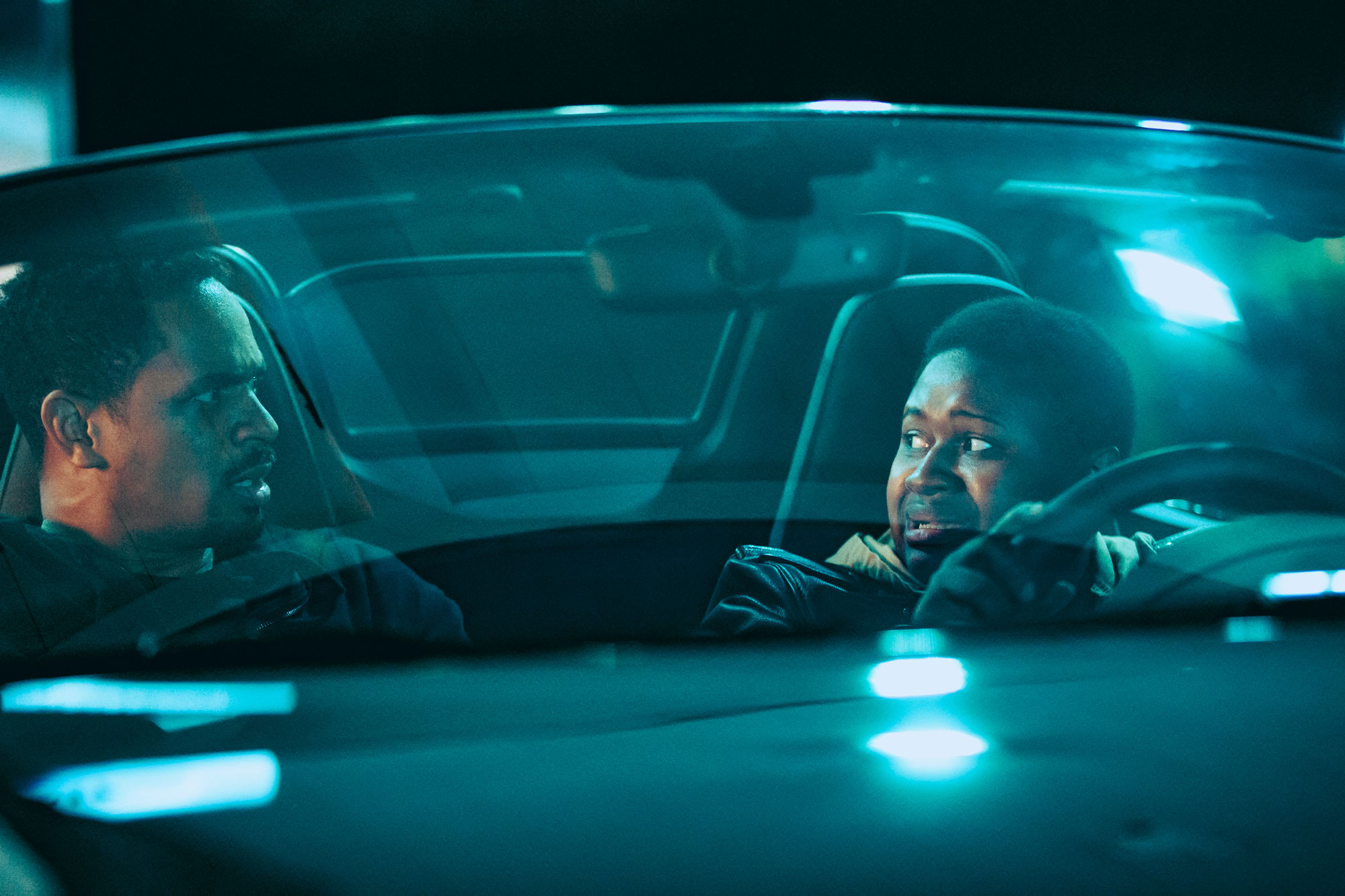 Damon Wayans Jr. and Miles J. Harvey in Supercool (2021)