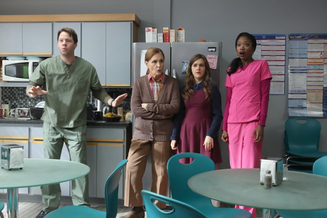 Ike Barinholtz, Beth Grant, Zoe Jarman, and Xosha Roquemore in The Mindy Project (2012)