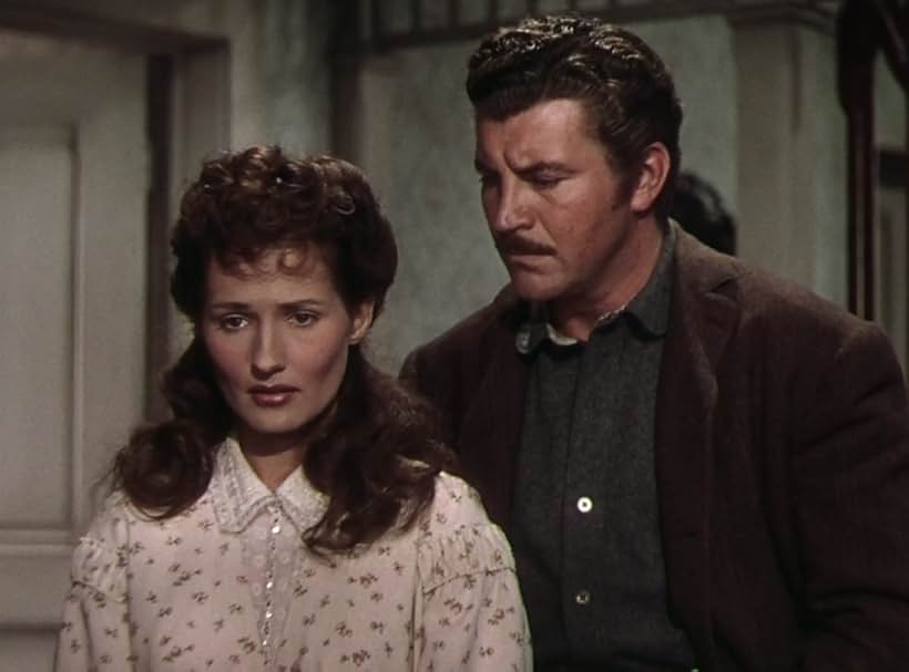 Brenda Marshall and Robert Preston in Whispering Smith (1948)