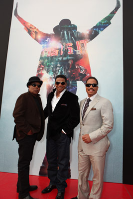 Marlon Jackson, Tito Jackson, and Jackie Jackson at an event for This Is It (2009)