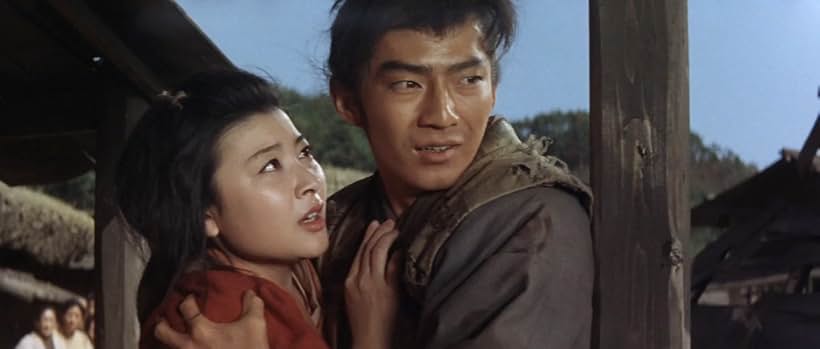 Yoshihiko Aoyama and Miwa Takada in Daimajin (1966)