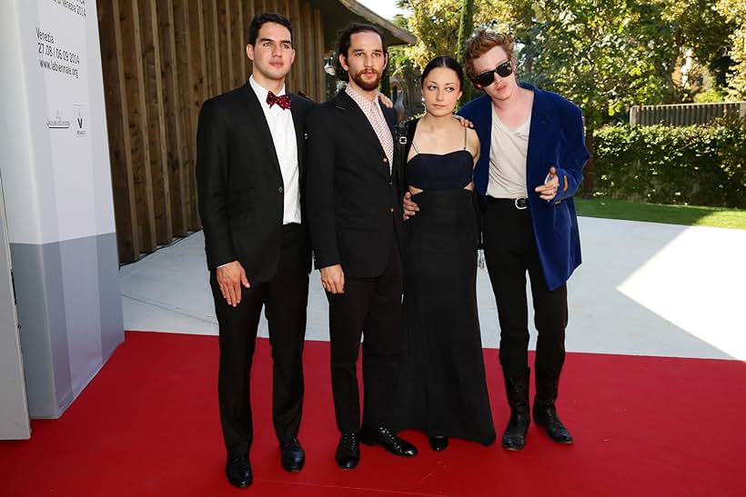 Josh Safdie, Benny Safdie, Caleb Landry Jones, and Arielle Holmes at an event for Heaven Knows What (2014)