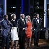 Mark Cuban, Daymond John, Barbara Corcoran, Robert Herjavec, Kevin O'Leary, and Lori Greiner in Shark Tank (2009)