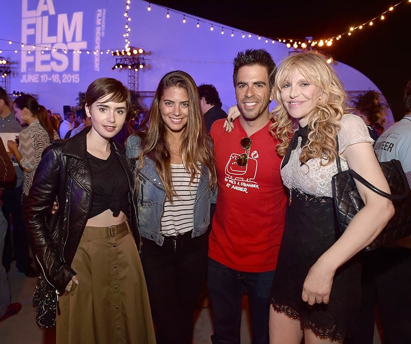 Courtney Love, Eli Roth, Lily Collins, and Lorenza Izzo