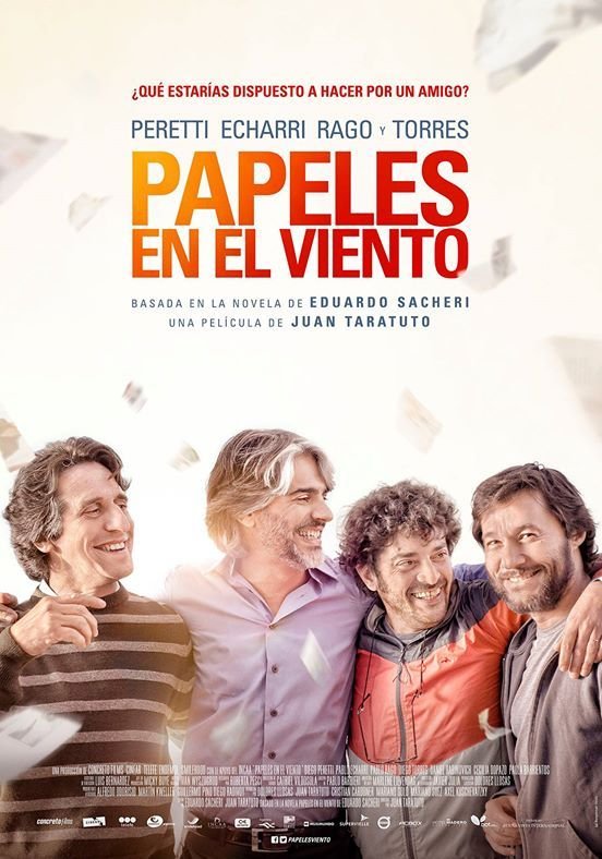 Cecilia Dopazo, Pablo Echarri, Diego Peretti, Pablo Rago, Diego Torres, Paola Barrientos, Cacho Buenaventura, and Victoria Parrado in Papeles en el viento (2015)