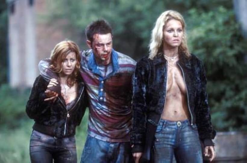 Danny Dyer, Judit Viktor, and Julianna Drajkó in Severance (2006)