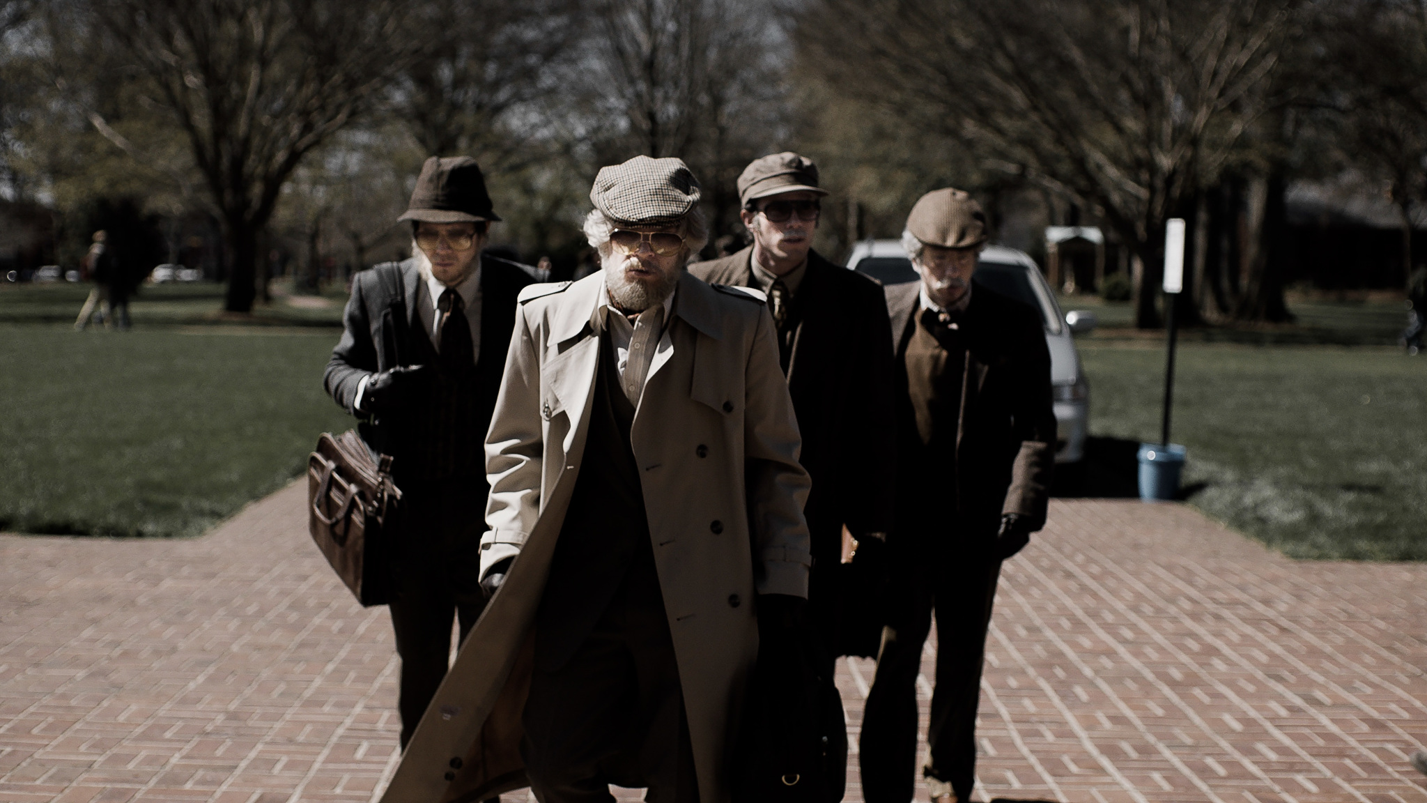 Evan Peters, Jared Abrahamson, Blake Jenner, and Barry Keoghan in American Animals (2018)