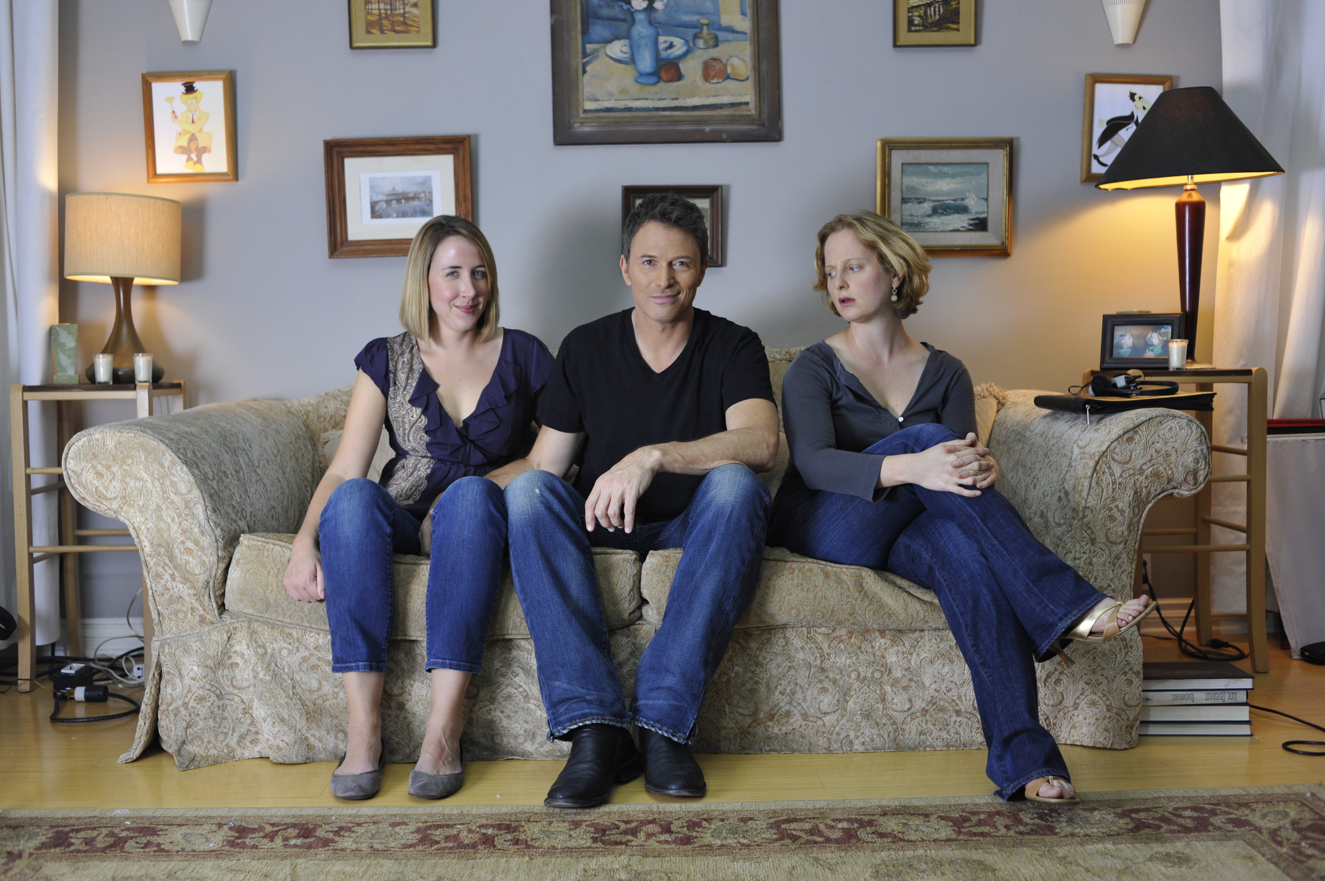 Tim Daly, Emily Halpern, and Sarah Haskins in Dilf (2010)