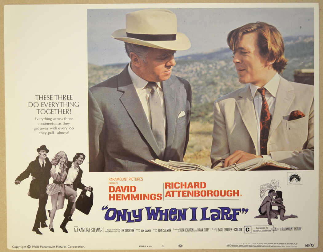 Richard Attenborough and David Hemmings in Only When I Larf (1968)