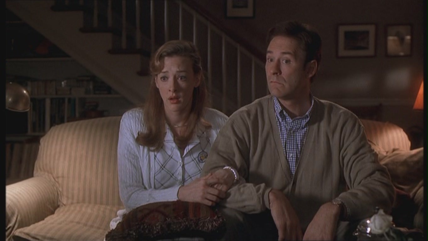 Kevin Kline and Joan Cusack in In & Out (1997)