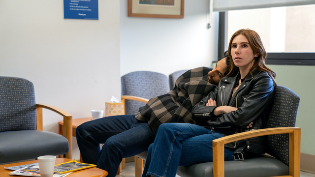 Zosia Mamet and Deniz Akdeniz in Backwards and Forwards (2022)