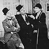 Oliver Hardy, Minna Gombell, and Stan Laurel in Block-Heads (1938)