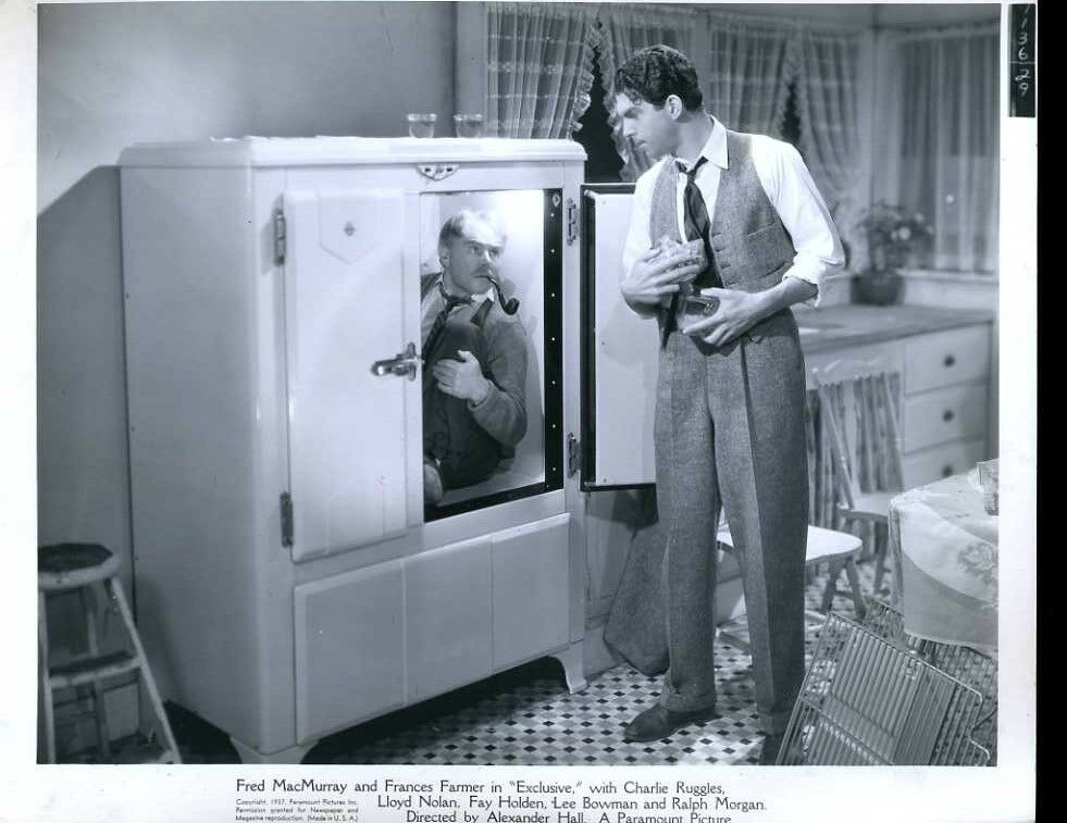 Fred MacMurray and Charles Ruggles in Exclusive (1937)