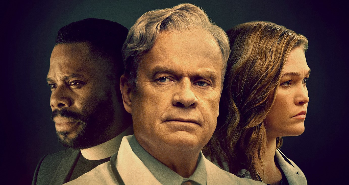 Kelsey Grammer, Julia Stiles, and Colman Domingo in The God Committee (2021)