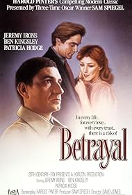 Jeremy Irons, Ben Kingsley, and Patricia Hodge in Betrayal (1983)