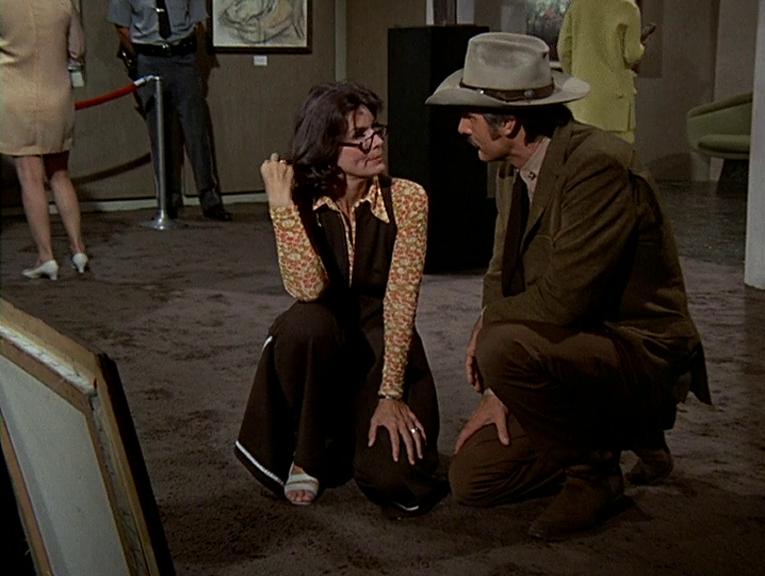 Priscilla Pointer and Dennis Weaver in McCloud (1970)