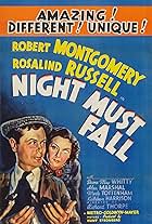 Robert Montgomery and Rosalind Russell in Night Must Fall (1937)