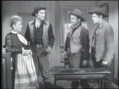 Lane Bradford, John Doucette, Mira McKinney, and Mark Thompson in The Lone Ranger (1949)