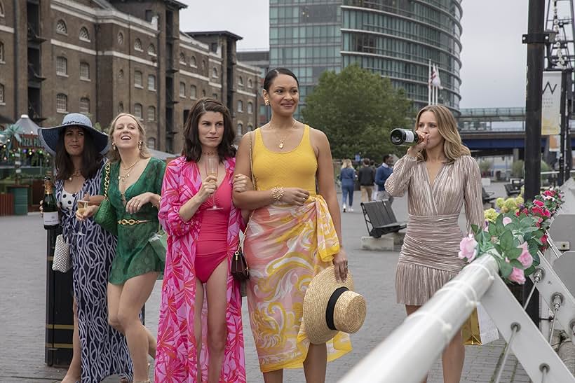 Kristen Bell, Jemima Rooper, Cynthia Addai-Robinson, Emily Lloyd-Saini, and Annie McGrath in The People We Hate at the Wedding (2022)