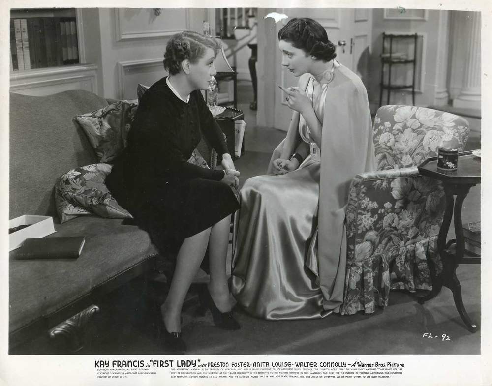 Kay Francis and Marjorie Gateson in First Lady (1937)