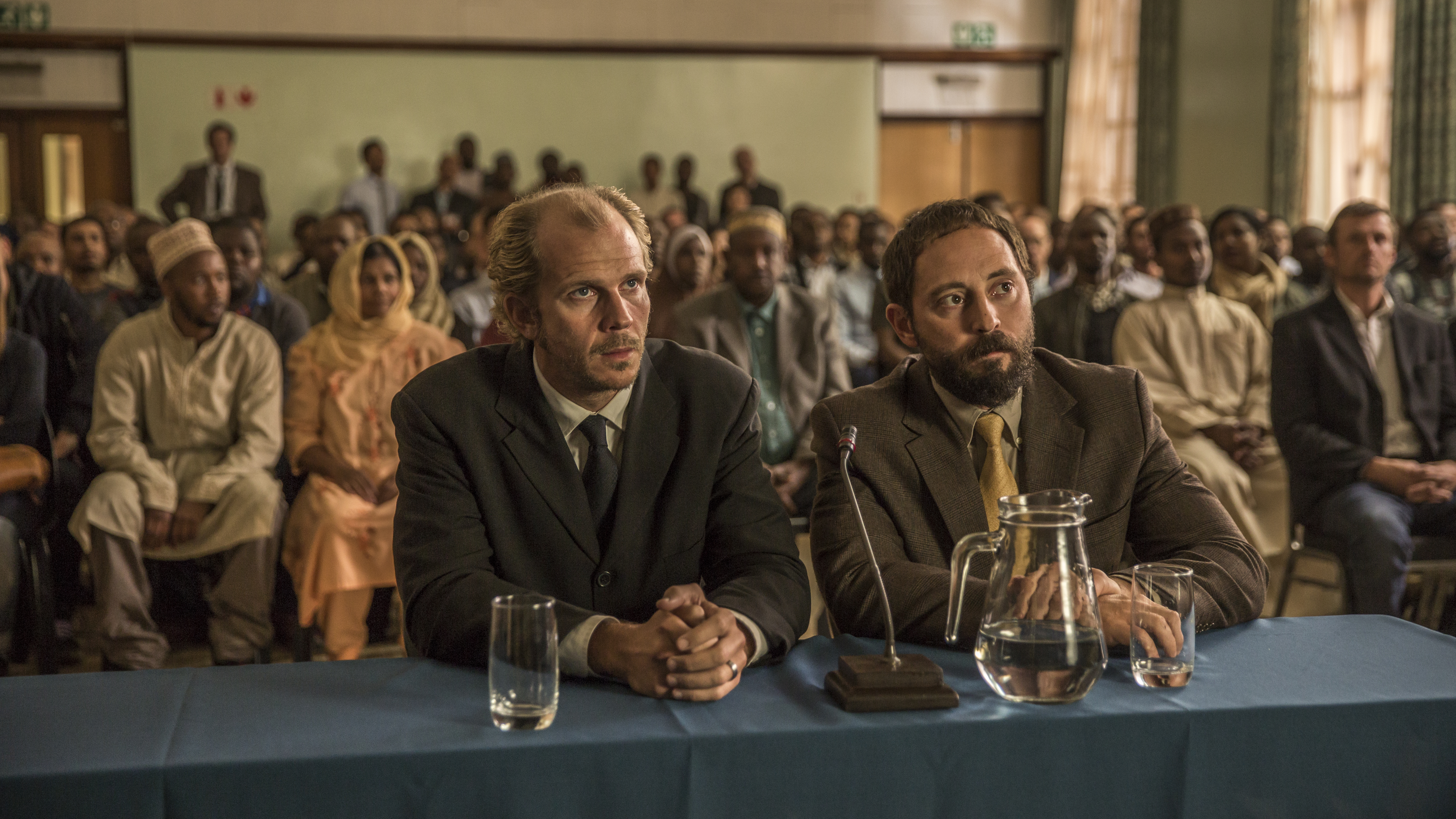 Matias Varela and Gustaf Skarsgård in 438 Days (2019)