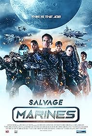 Casper Van Dien, Peter Shinkoda, Kevin Porter, Linara Washington, Shane Graham, Eddie Davenport, and Jennifer Wenger in Salvage Marines (2022)