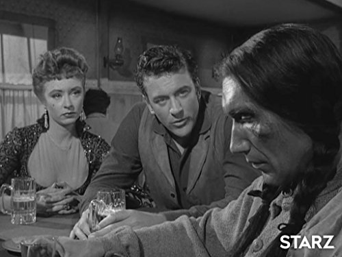 James Arness, Amanda Blake, and Frank DeKova in Gunsmoke (1955)