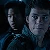 Thomas Brodie-Sangster, Kaya Scodelario, Dylan O'Brien, and Ki Hong Lee in Maze Runner: The Scorch Trials (2015)